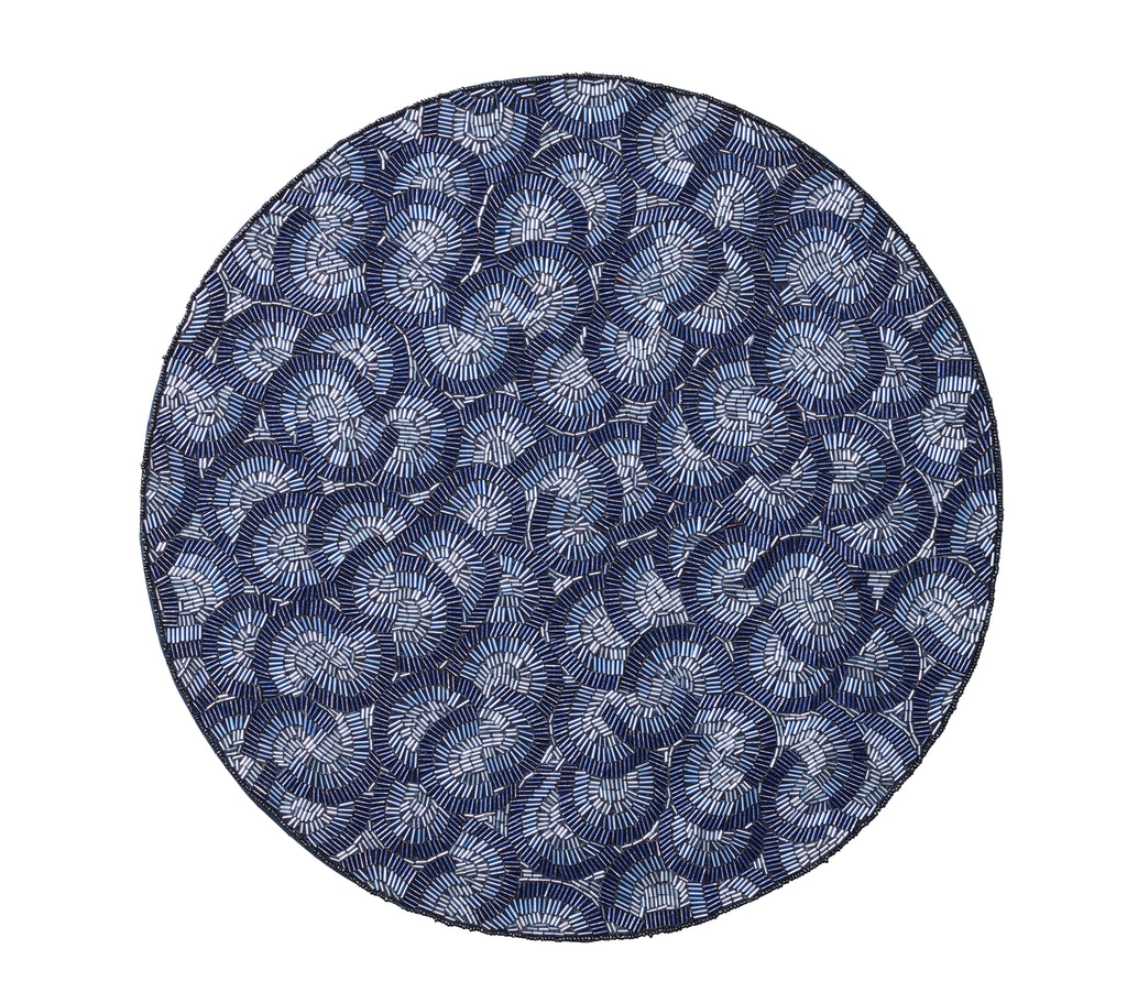 Lune Placemat in Blue, Set of 2