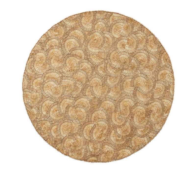 Lune Placemat in Gold, Set of 2