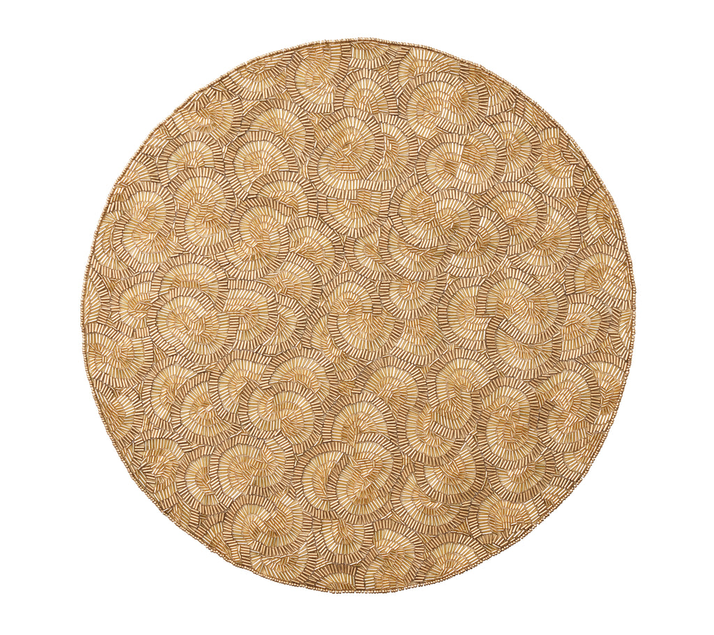 Lune Placemat in Gold, Set of 2
