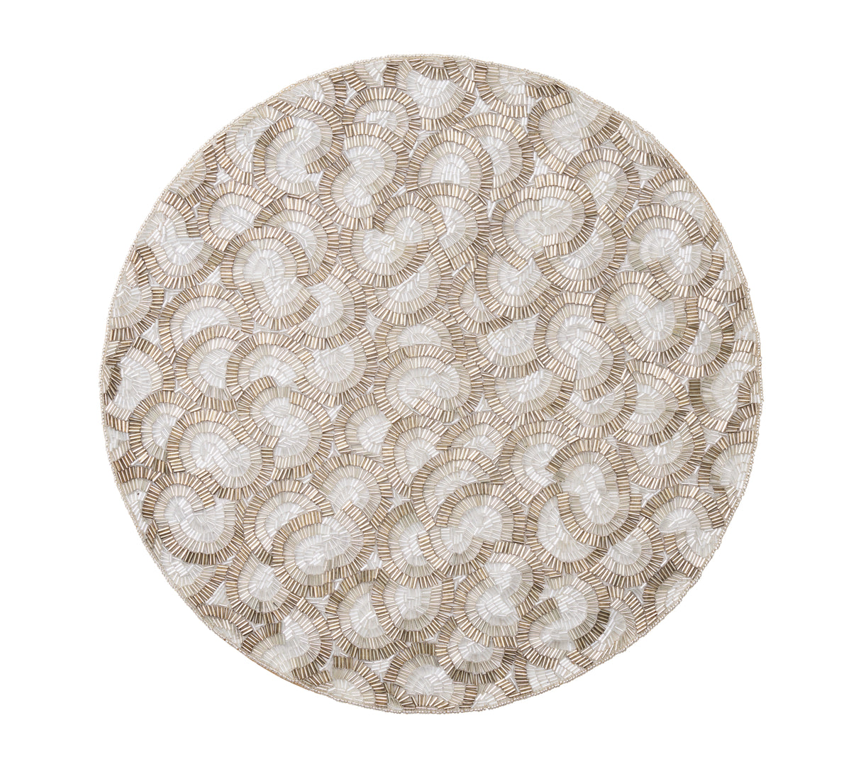 Lune Placemat in Silver, Set of 2