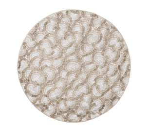 Lune Placemat in Silver, Set of 2