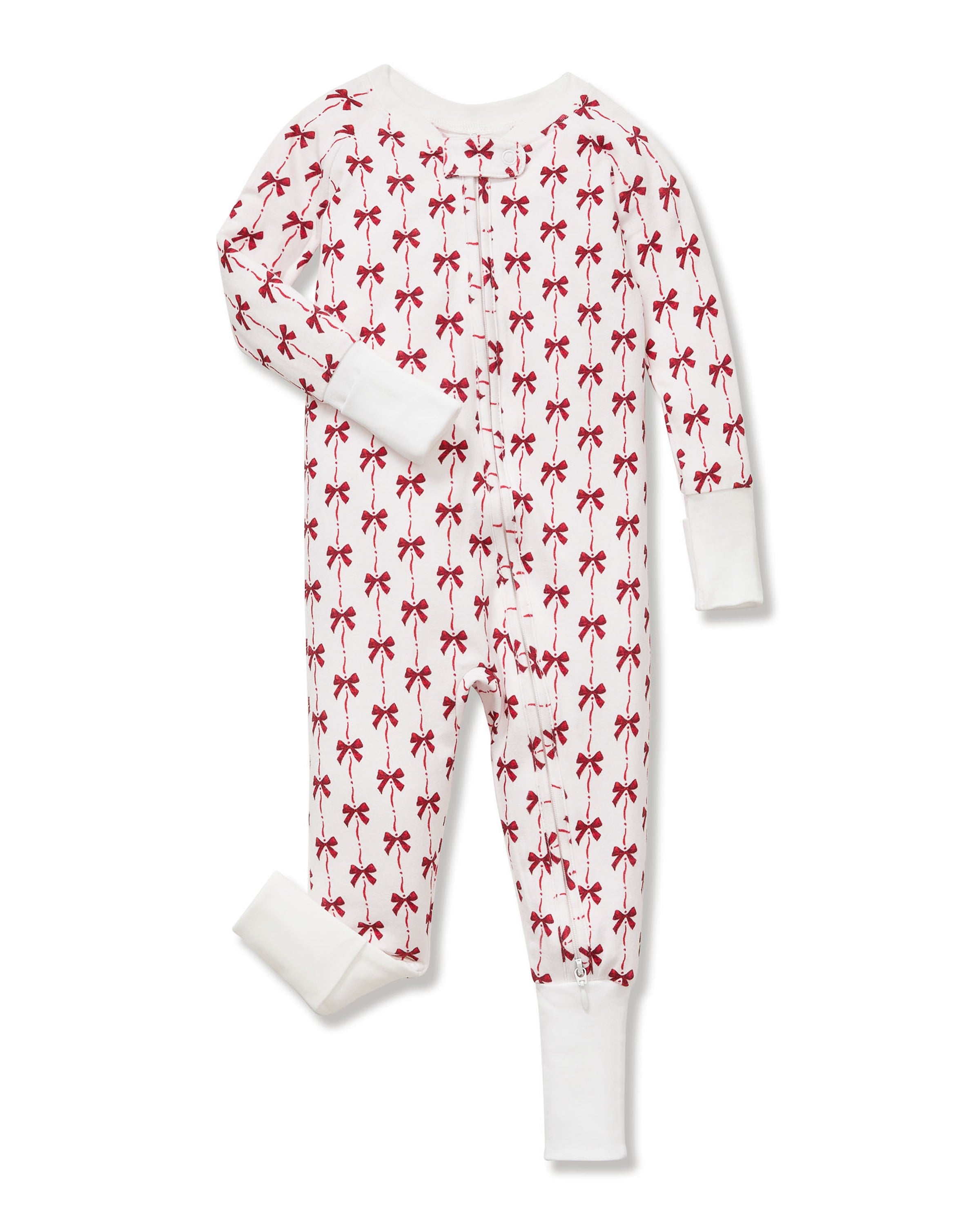 Baby’s Pima Peekaboo Romper in Blissful Bows