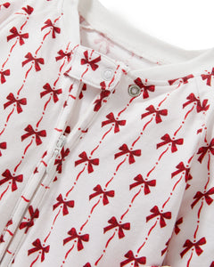 Baby’s Pima Peekaboo Romper in Blissful Bows