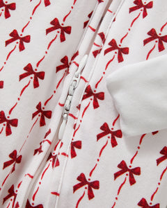 Baby’s Pima Peekaboo Romper in Blissful Bows