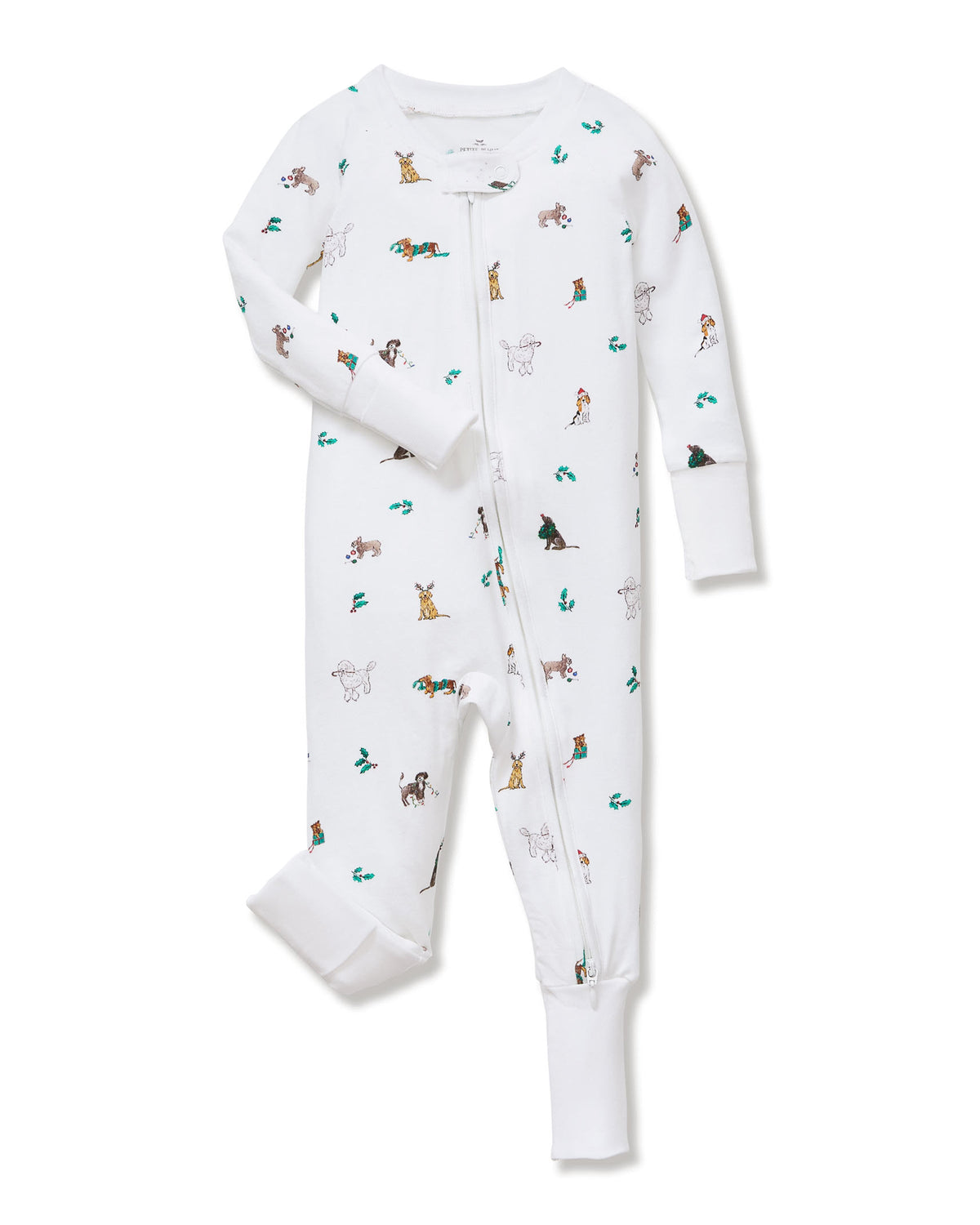 Baby’s Pima Peekaboo Romper in Jingle Paws
