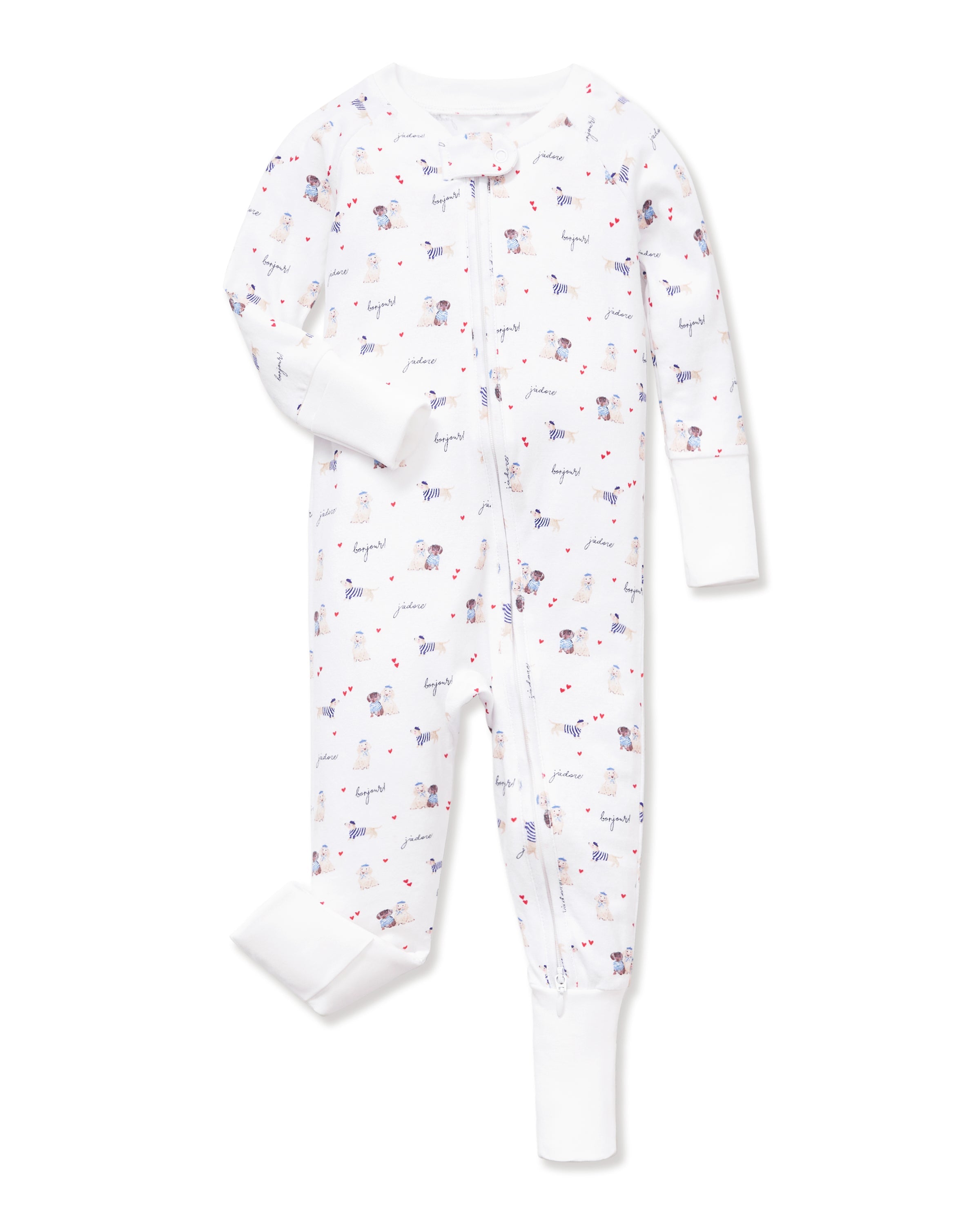 Baby’s Pima Peekaboo Romper in Le Woof