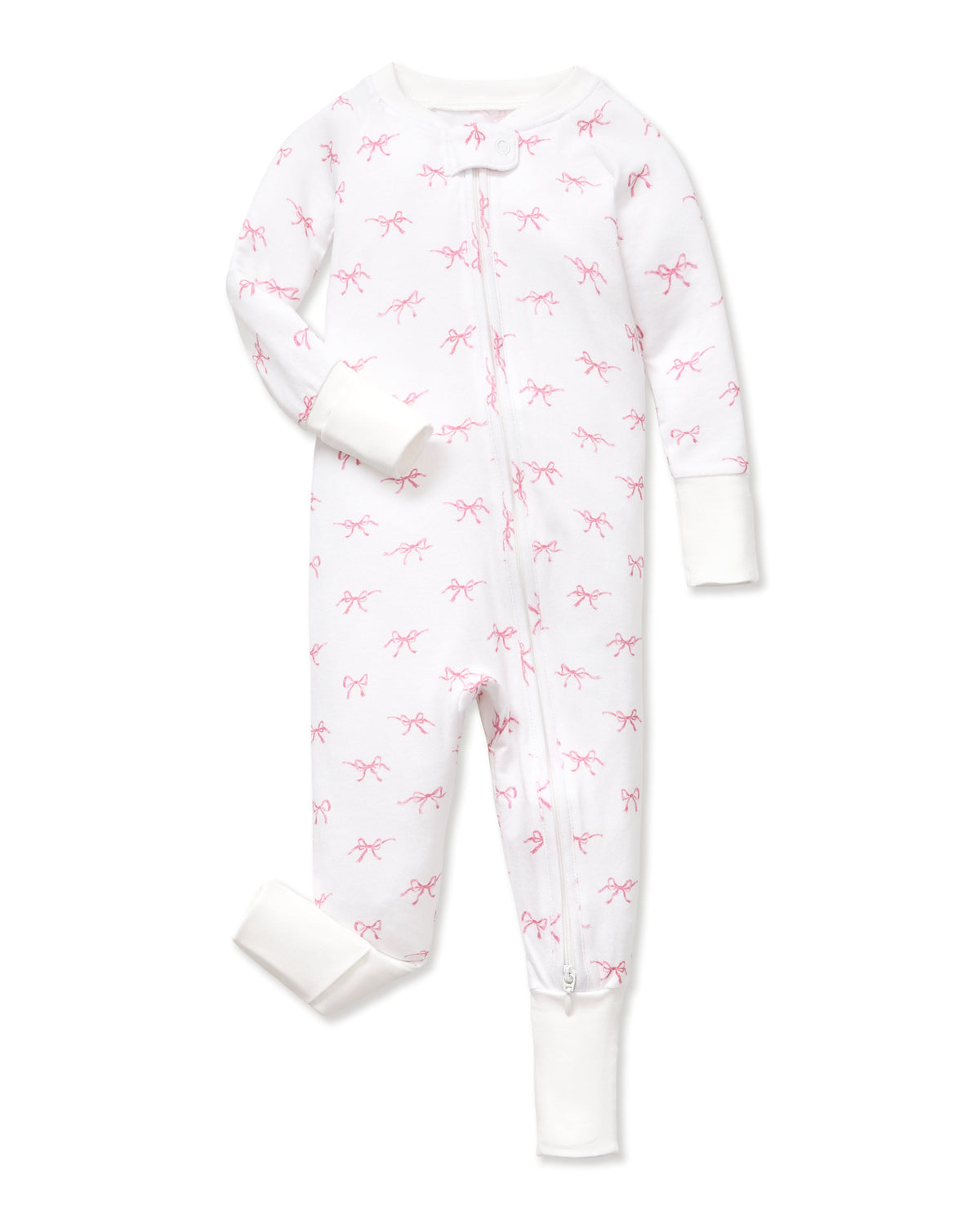Baby's Pima Peekaboo Romper in Blushing Bows