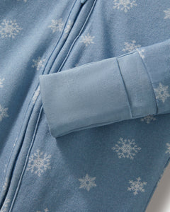 Baby’s Pima Peekaboo Romper in Periwinkle Wonderland