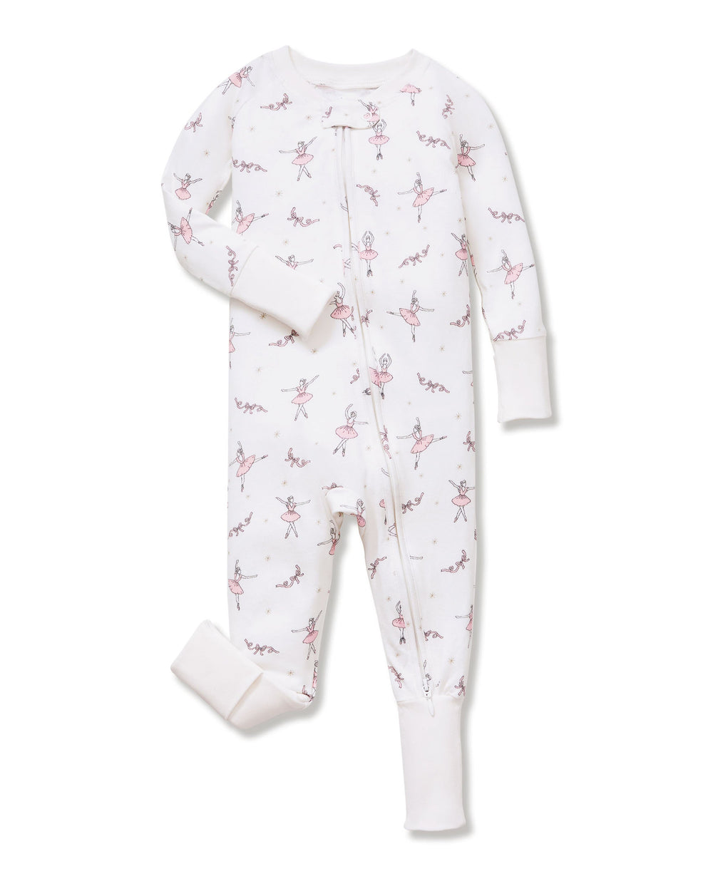 Baby’s Pima Peekaboo Romper in Sugar Plum Fairy