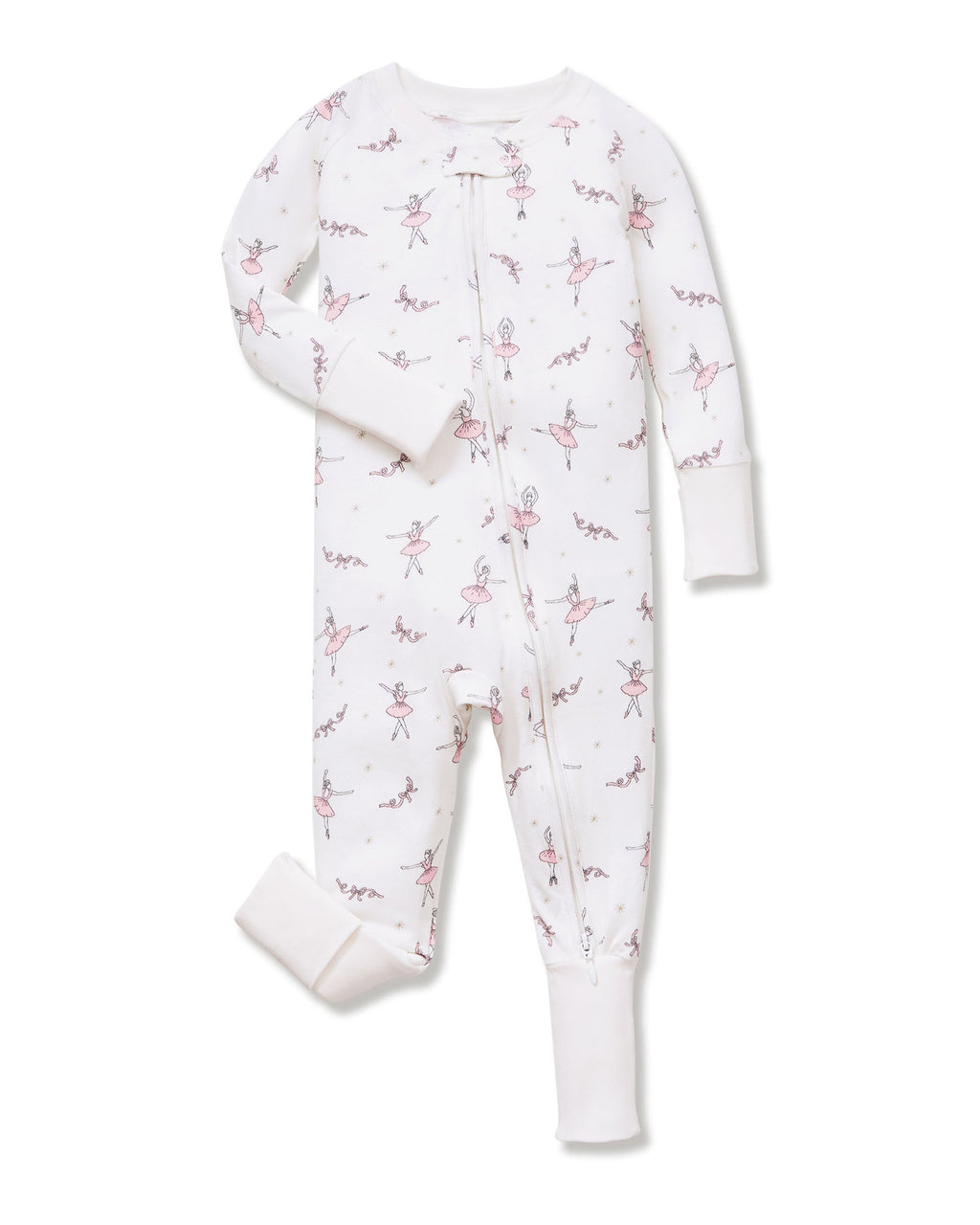 Baby’s Pima Peekaboo Romper in Sugar Plum Fairy