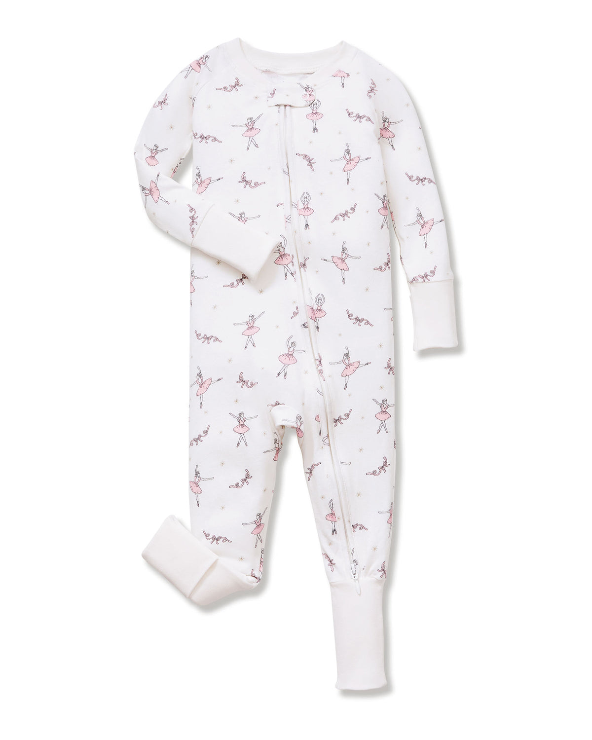 Baby’s Pima Peekaboo Romper in Sugar Plum Fairy