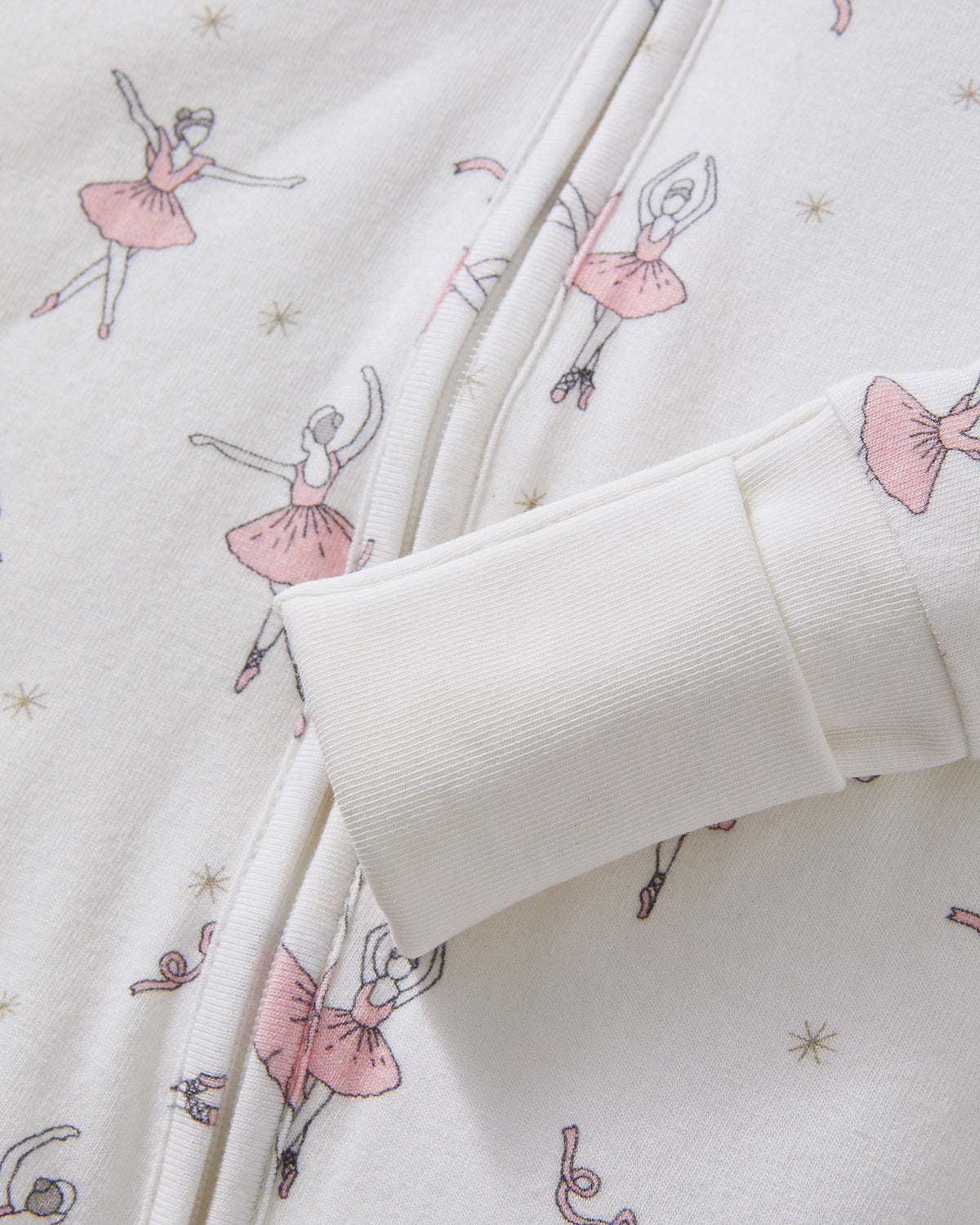 Baby’s Pima Peekaboo Romper in Sugar Plum Fairy