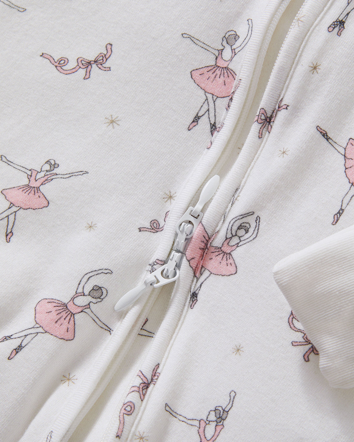 Baby’s Pima Peekaboo Romper in Sugar Plum Fairy
