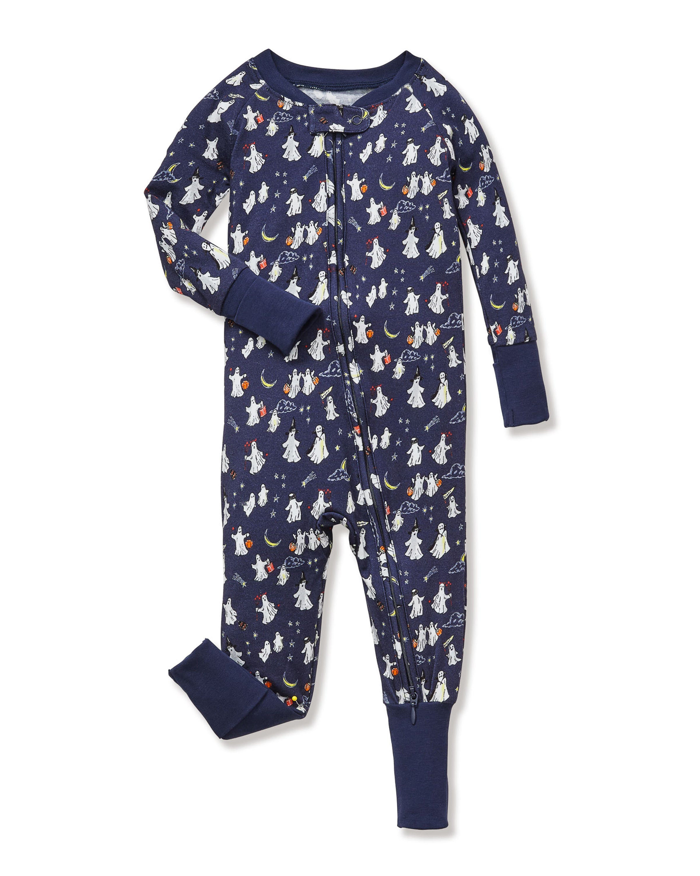 Baby’s Pima Peekaboo Romper in Spooky Slumber