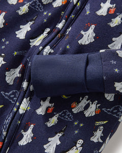 Baby’s Pima Peekaboo Romper in Spooky Slumber