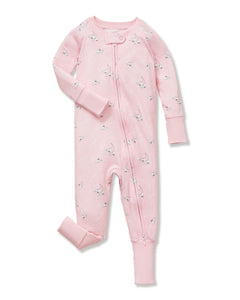 Baby’s Pima Peekaboo Romper in Winter Skates