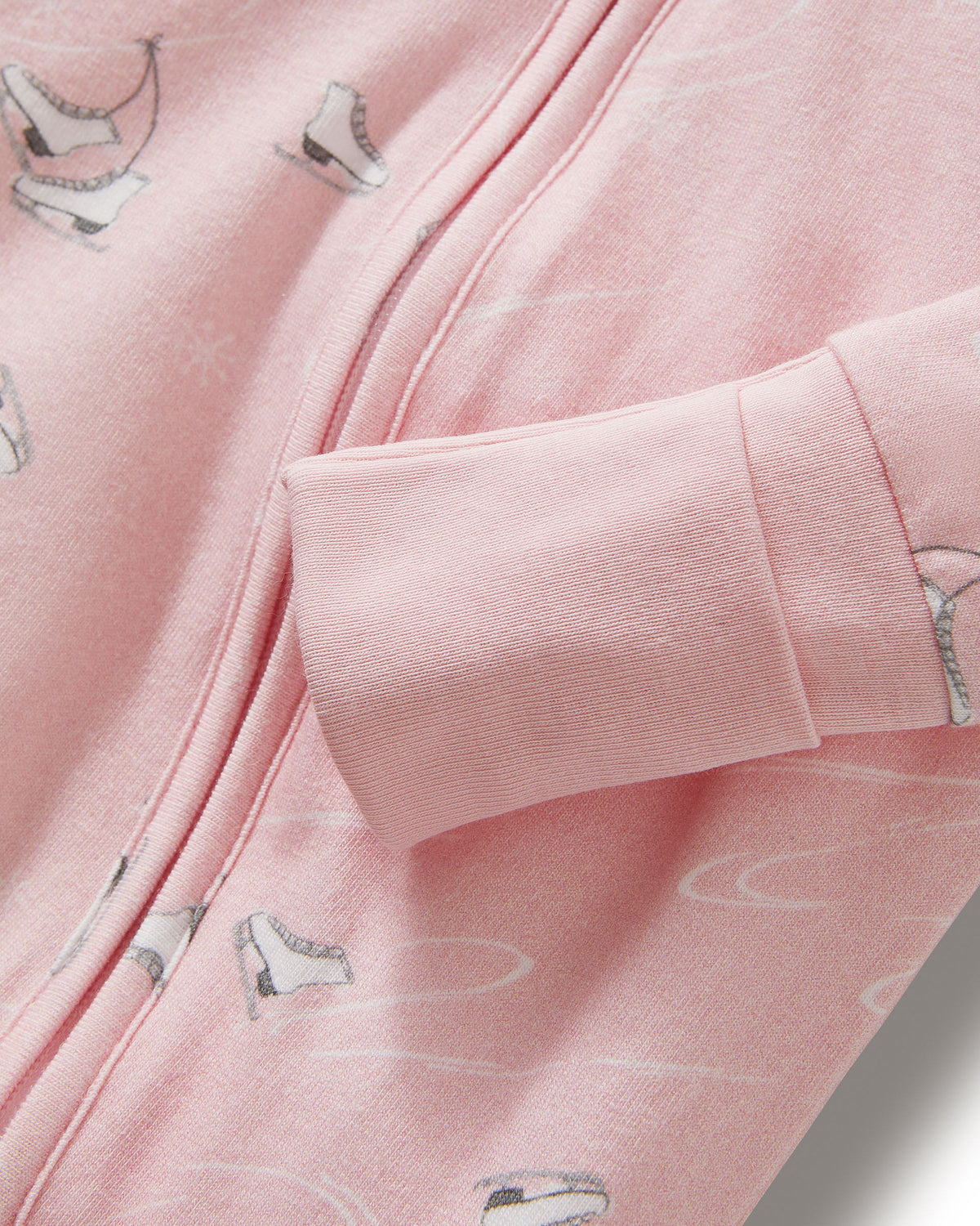 Baby’s Pima Peekaboo Romper in Winter Skates