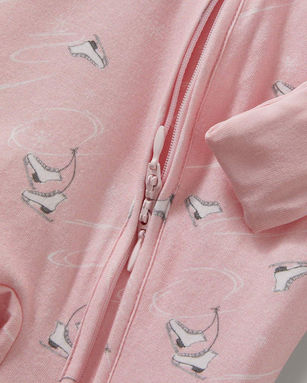 Baby’s Pima Peekaboo Romper in Winter Skates