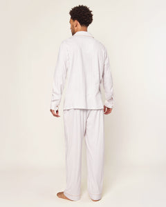 Men’s Pima Pajama Set in Camel Ticking