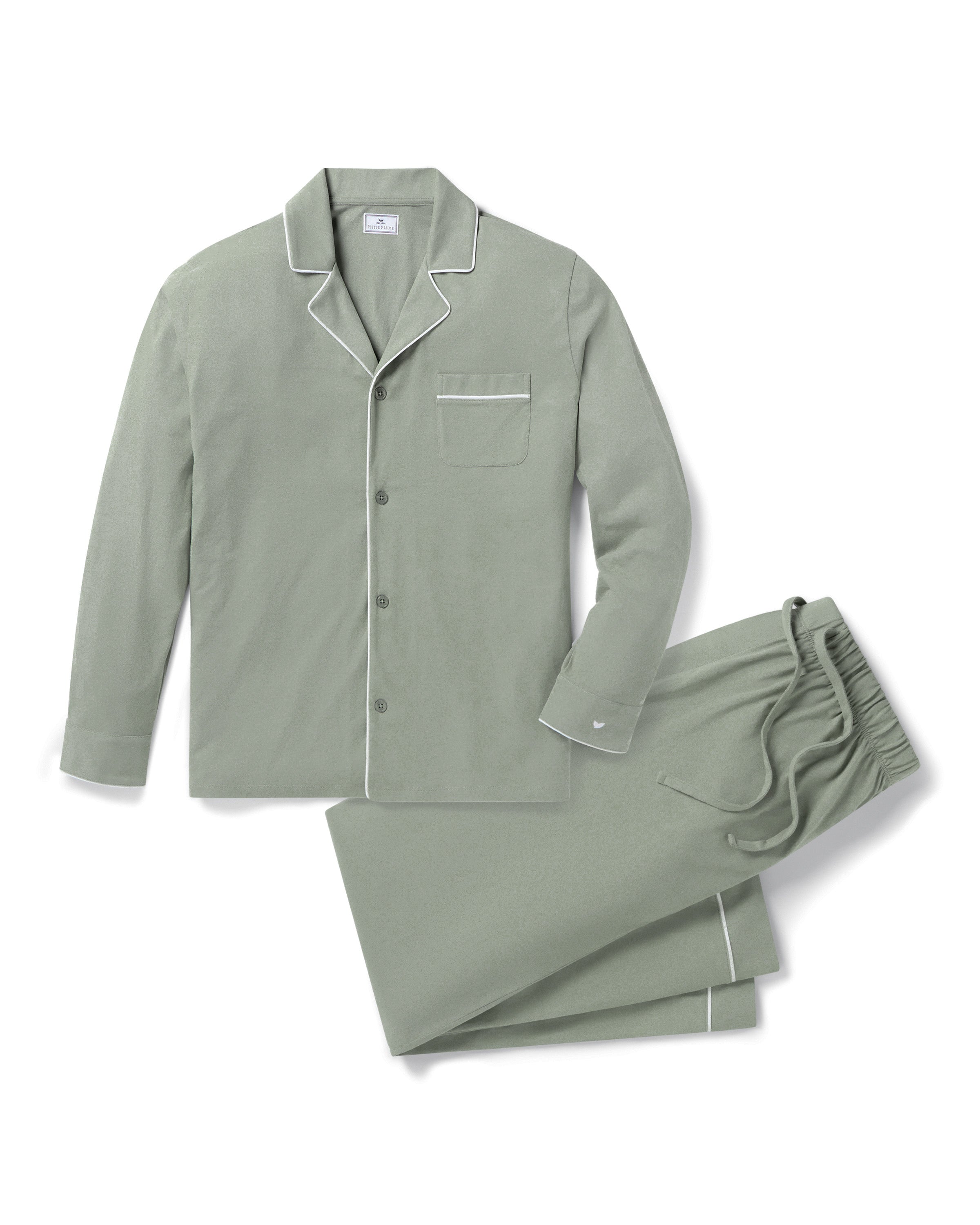 Men’s Pima Pajama Set in Sage
