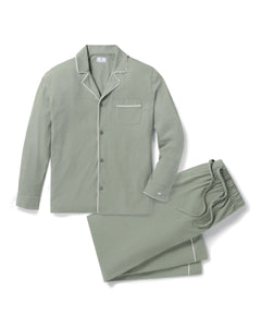 Men’s Pima Pajama Set in Sage