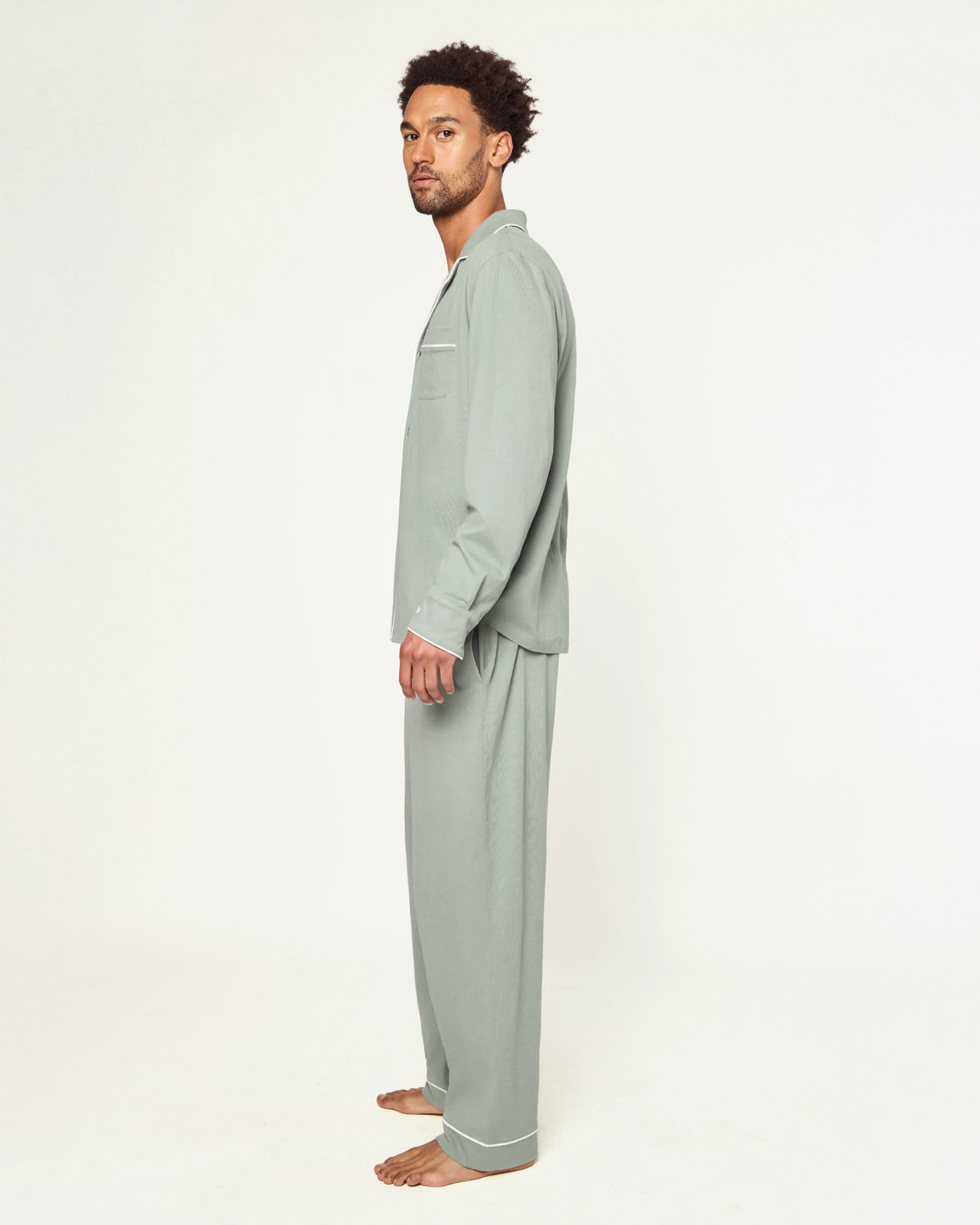 Men’s Pima Pajama Set in Sage