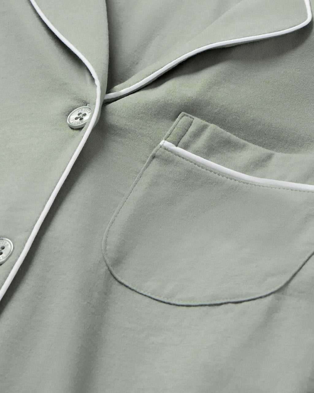Men’s Pima Pajama Set in Sage