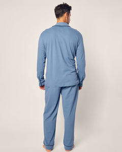 Men’s Pima Pajama Set in Mystique Blue