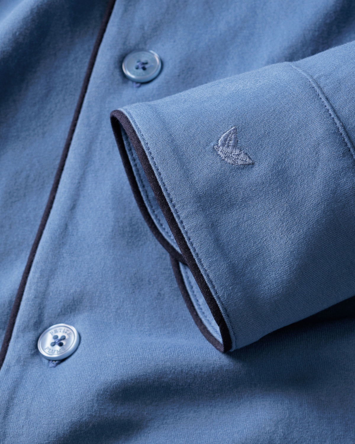 Men’s Pima Pajama Set in Mystique Blue