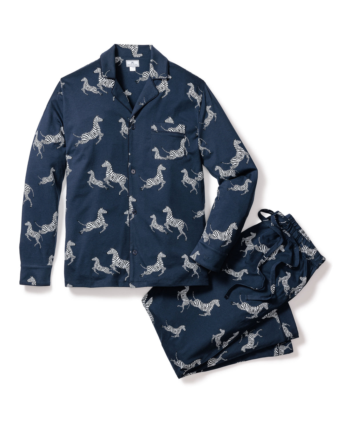 Men’s Pima Pajama Set in Zèbre de Nuit