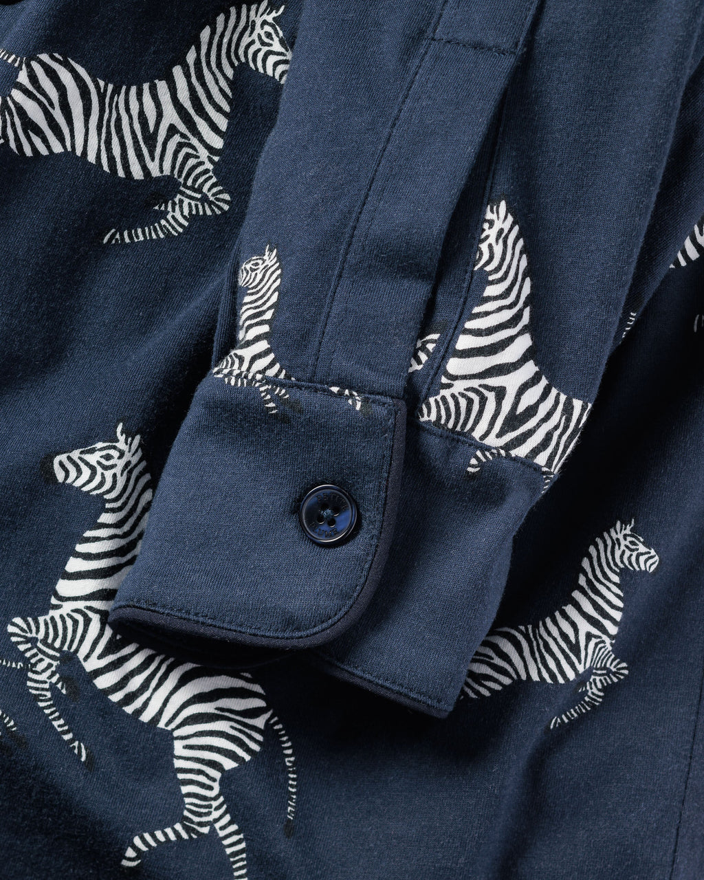 Men’s Pima Pajama Set in Zèbre de Nuit