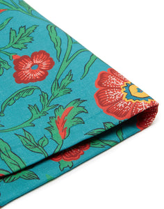 Placemats in Dragon Flower Turquoise, Set of 2