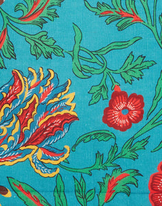 Placemats in Dragon Flower Turquoise, Set of 2