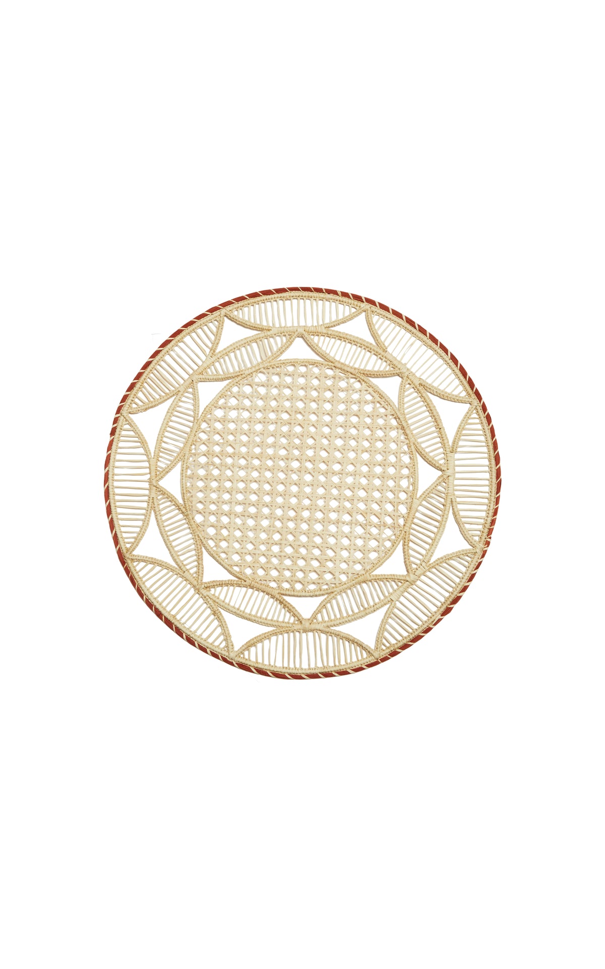 Raffia Placemats in Sol Mattone, Set of 2