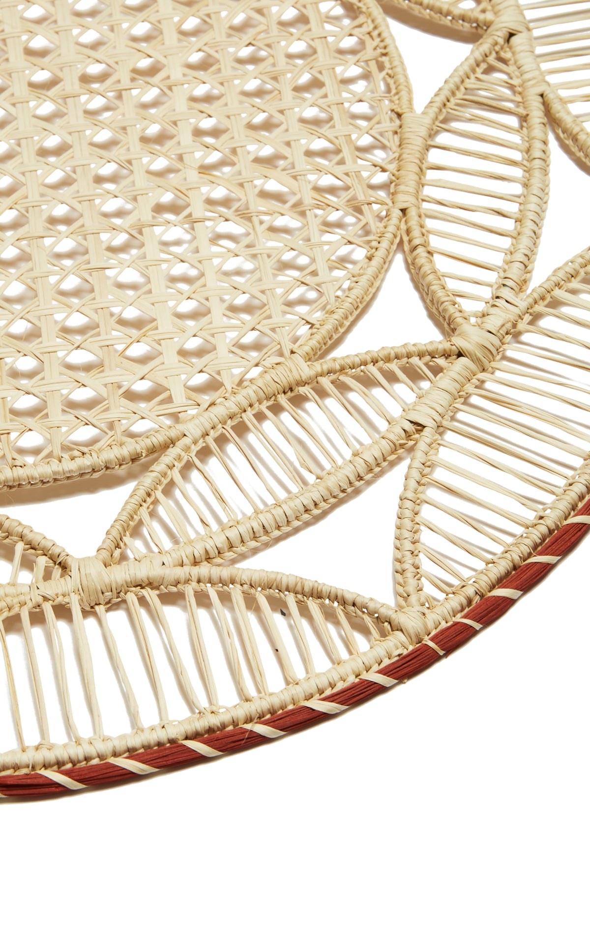 Raffia Placemats in Sol Mattone, Set of 2