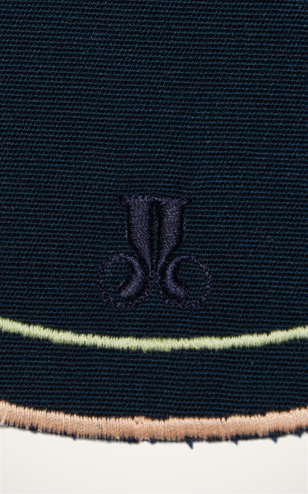 Medallion Placemats in Solid Navy, Set of 2