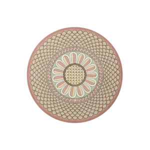 Disk Placemats in Napoli Dusty Pink, Set Of 2