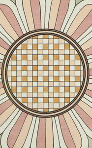 Disk Placemats in Napoli Dusty Pink, Set Of 2