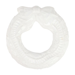 Pietra Natale Figural Wreath in White