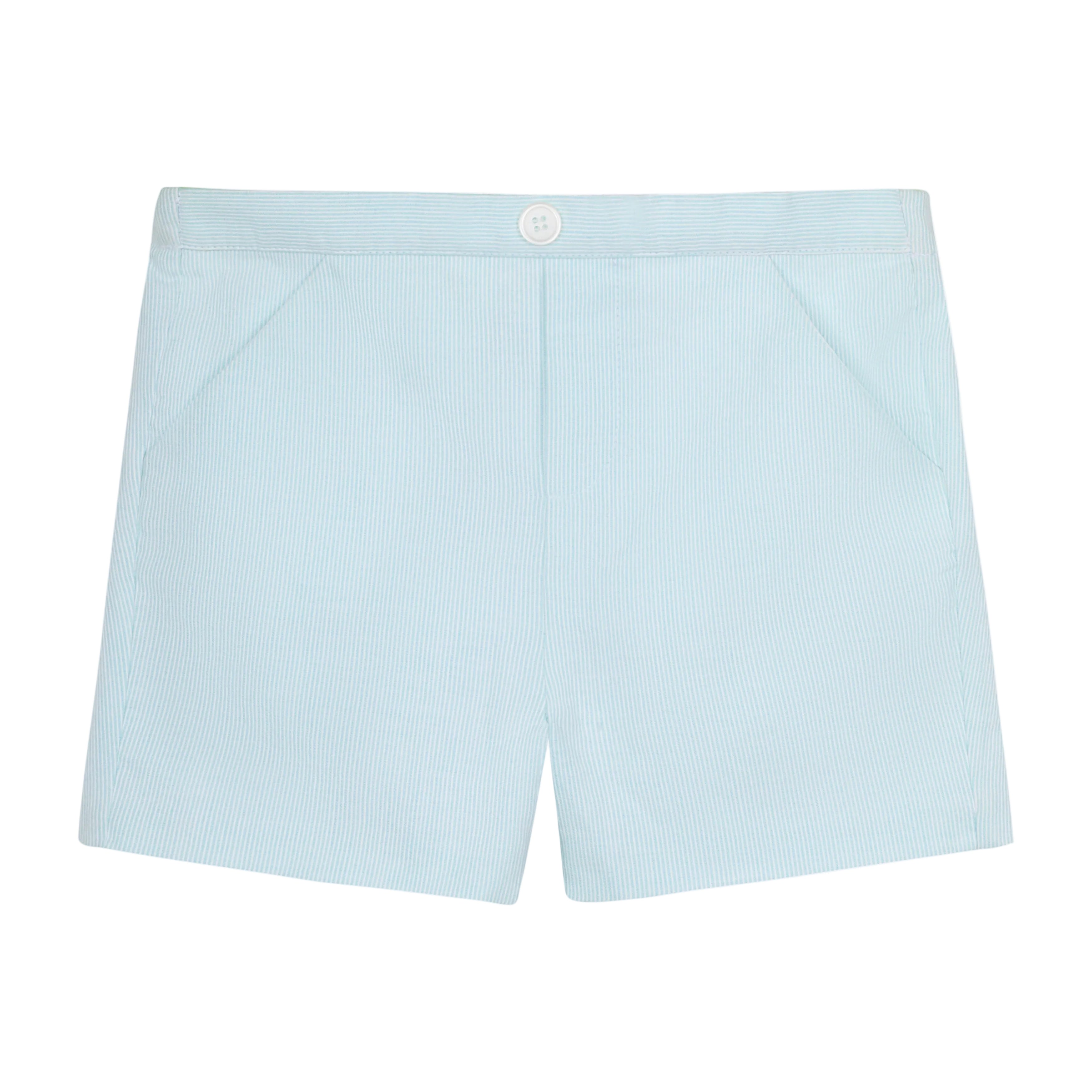 Alejandro Short in Stripes Green & White