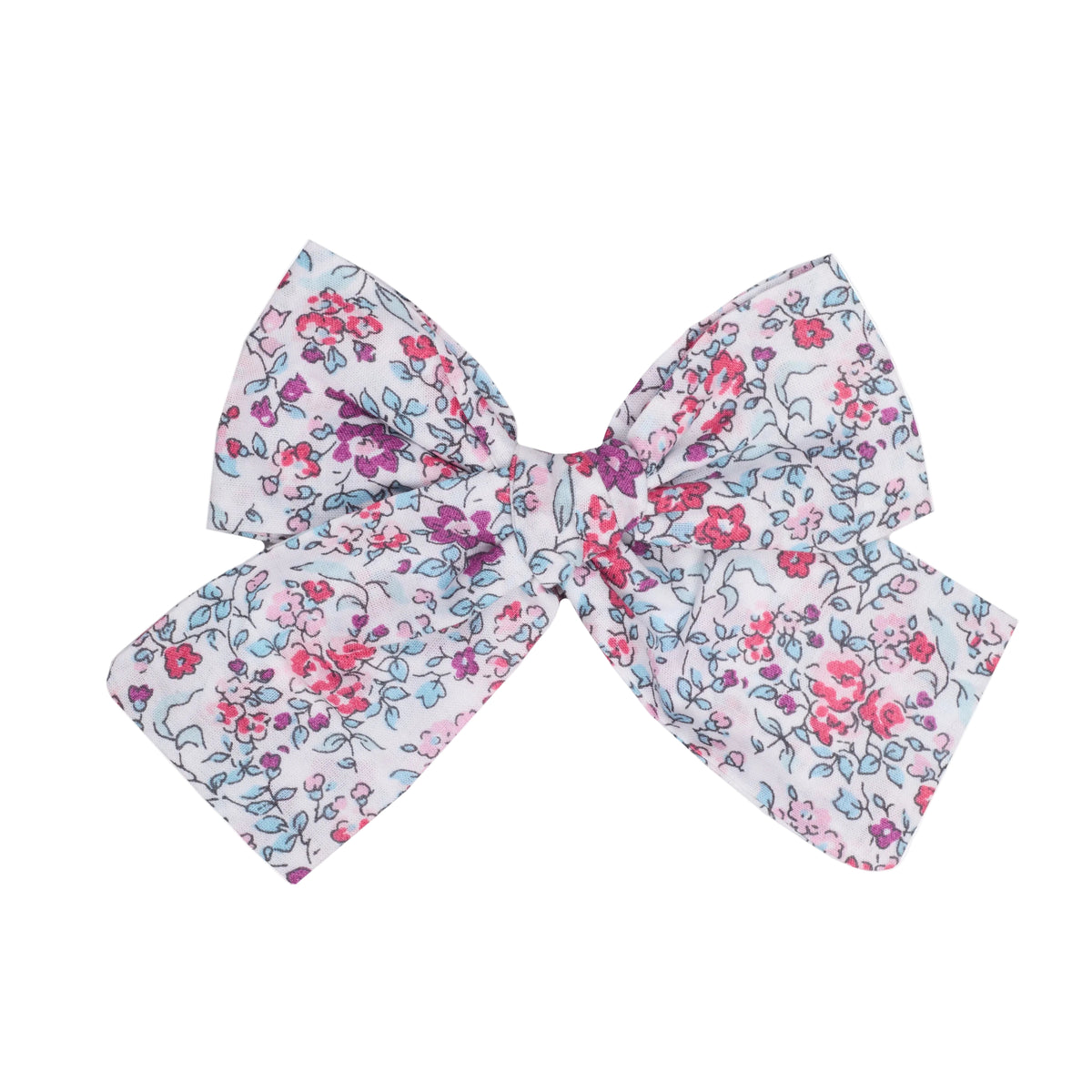 Purple Flower Bow Clip