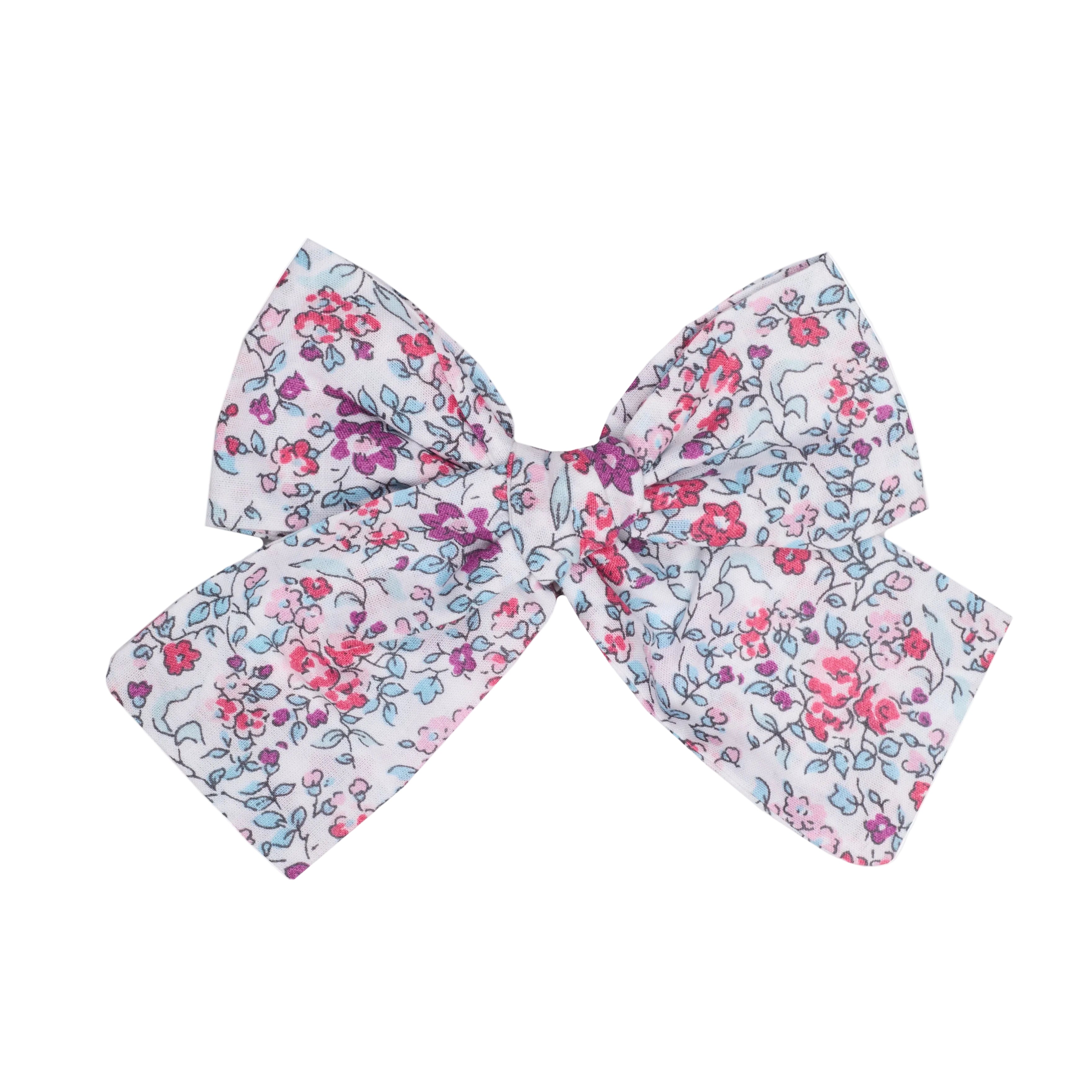 Purple Flower Bow Clip