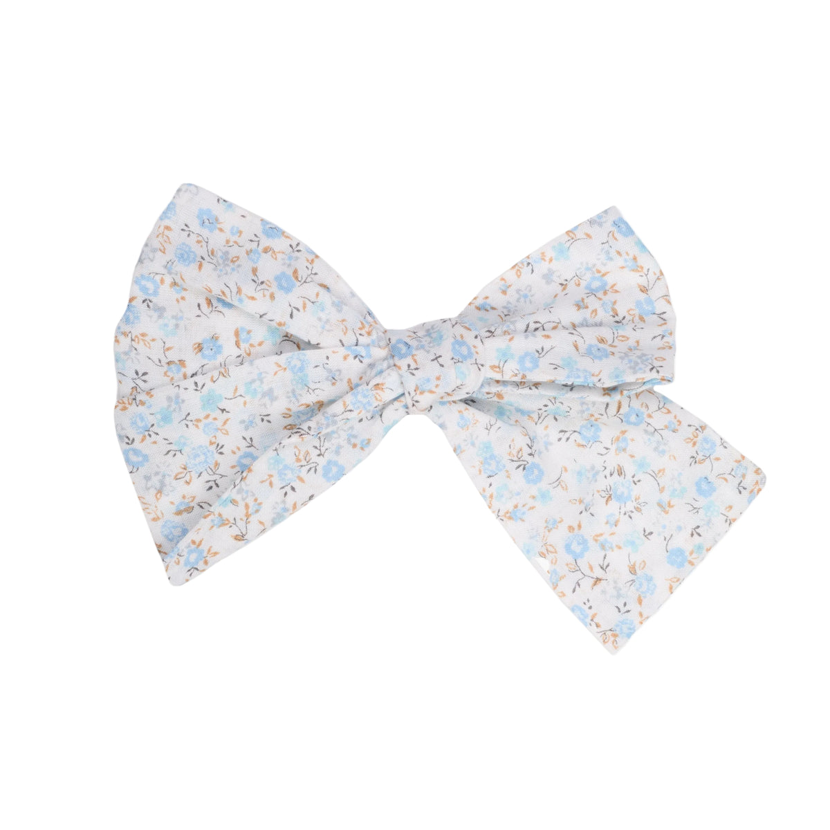 Light Blue Flower Bow Clip