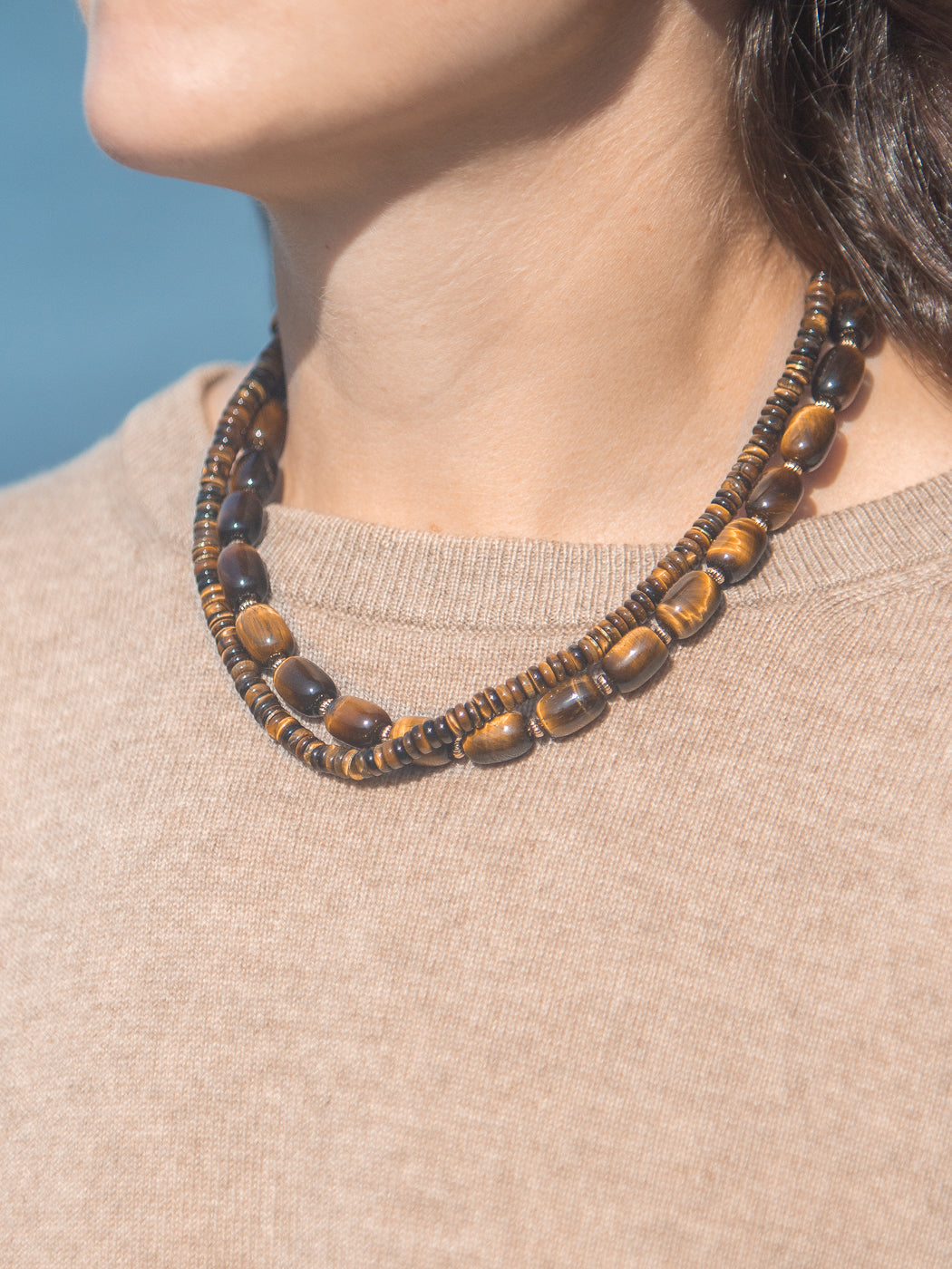 Polly Necklace in Brown