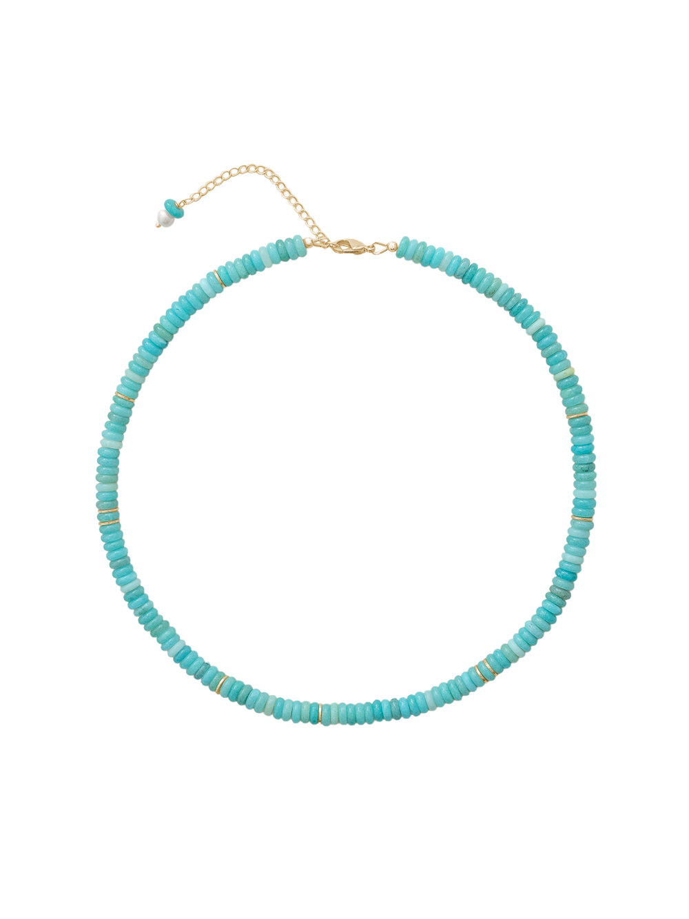 Polly Necklace in Blue/Green