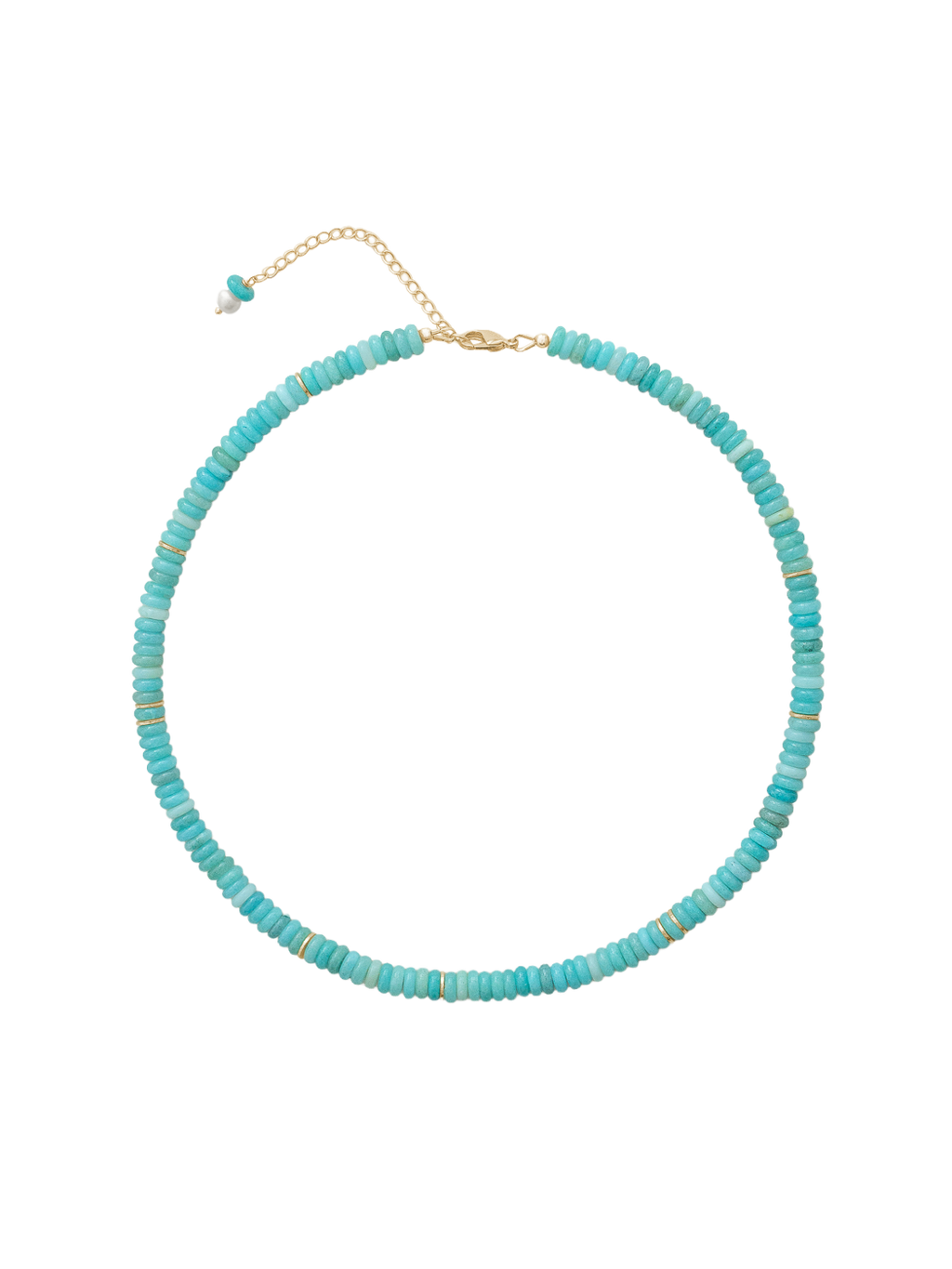 Polly Necklace in Blue/Green
