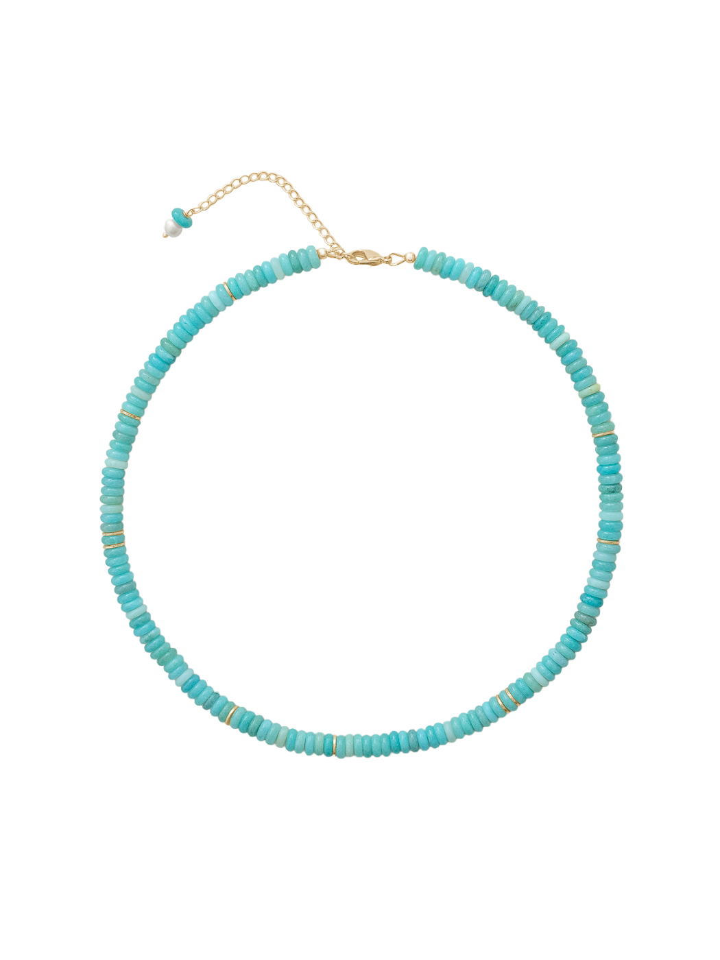 Polly Necklace in Blue/Green