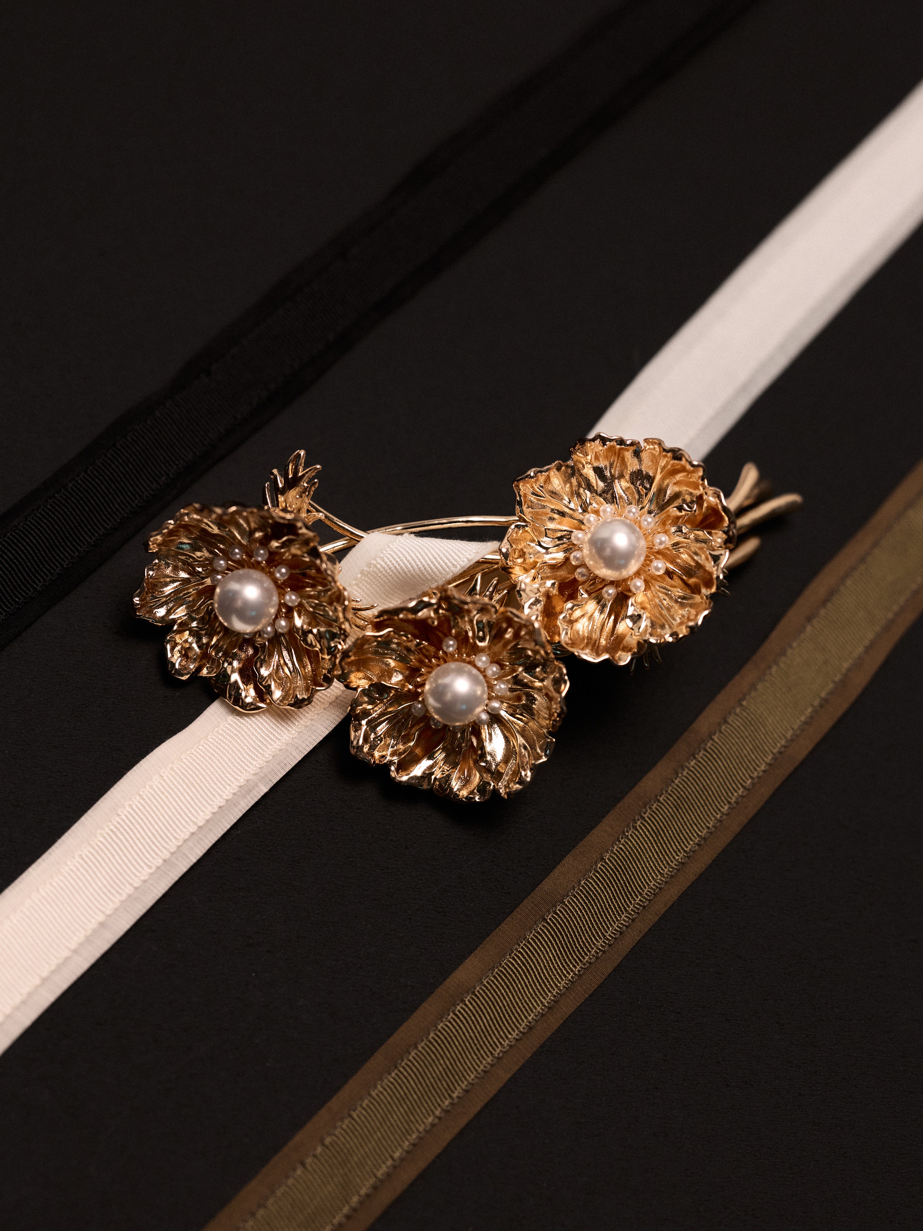 V. Chapman x Kristopher Brock Poppy Buckle in Gold