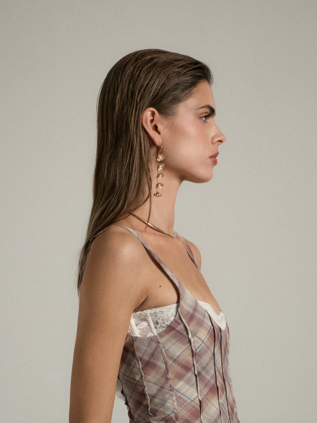 The Poppy Dangle Earring in Gold