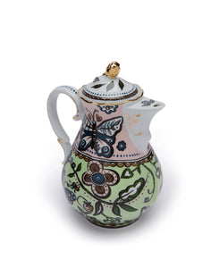 Teapot in Tree Of Life Light Green